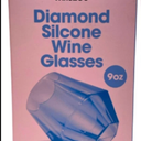 Wine2Go Diamond Silicone Wine Glasses 9oz