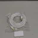 Jadaol Cat 8 Ethernet Cable 25 ft, 40Gbps 2000MHz Flat RJ45 S/FTP LAN Patch Cable, High-Speed Cat8 Network Cable for Router, Modem, Switch, Gaming Consoles, PC, Home Network & Streaming Devices, White