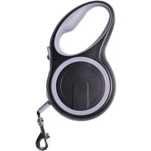 Compatible for Retractable Dog Leash Nylon Durable Extending Leads Automatic Puppy Walking Rope(Gray,5M - 40 KG)