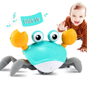 control future Crawling Crab Baby Toy - Infant Tummy Time Toys 3 4 5 6 7 8 9 10 11 12 Babies Boy 3-6 6-12 Learning Crawl 9-12 12-18 Walking Toddler 36 Months Old Music Development 1st Birthday Gifts