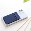 3Pack Cell Phone Card Holder Pocket for Back of Phone,Stretchy Stick on Wallet Credit Card ID Case Pouch Sleeve Self Adhesive Sticker with Flap for iPhone Samsung Galaxy-2Black+1Navy Blue