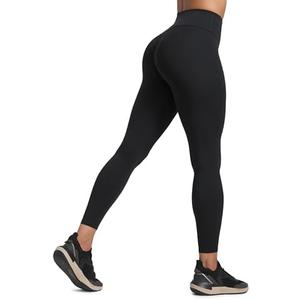 CRZ YOGA Secretsculpt Butterlift Workout Leggings 25" - No Front Seam High Waisted Womens Yoga Pants Booty Scrunch Butt, Small