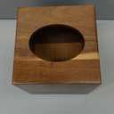 Acacia Wood Tissue Box Cover, Square Wooden Tissue Holder for Bathroom, Living Room, Dining Table, Decorative Cube Facial Tissue Box Cover, 5.3 x 5.3 x 5.9 inches