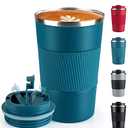 RNGODO Coffee Mug 12oz - Insulated Travel Mug Spill Proof with Leakproof Lid Vacuum Stainless Steel Travel Coffee Mug Water Tumbler to GO, Reusable Coffee Cup for Men and Women for Hot & Cold Drinks