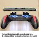 MUNEFE Mobile Game Controller, Portable Game Handle with Dual Cooling Fans, Smartphone Game Controller Gamepad for 4.7 To 6.5Inch Phones