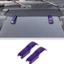 Voodonala Hood Hinge Cover Trim Exterior Accessories Decoration for 2018-2025+ Jeep Wrangler JL JLU Sports Sahara Freedom Rubicon Unlimited Gladiator JT 2-Door & 4-Door 2PCS Purple