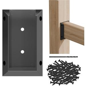 30pcs Deck Railing Bracket connectors for 2x4 Railing Wood Posts with Wood Screws (30pcs)