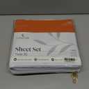 LuxClub Twin XL Sheets - Soft-Kids-Twin Bed Sheets for-Boys-and-Girls-4 PC Deep Pockets 18" Eco Friendly Wrinkle Free-Kids-Fitted Sheets Machine Washable Hotel Bedding Silky Soft- Autumn Orange