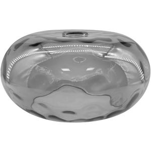 Smoked Hammered Glass Shade Replacement for E26 Pendant Lights, Chandeliers, Table Desk Floor Lamps and Wall Sconces, 11" Grey Lampshade for Vanity Light, Dia 11", Height 5.5", Fitter 1.65"