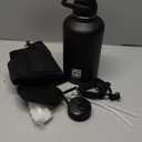 DYSANKY Insulated Water Bottle | Thickened Stainless Steel Vacuum Metal | Portable Sports Half Gallon Large Water Jug for Gym and Hiking with Straw, Carrier Bag, Handle Strap | BPA-Free 64 oz