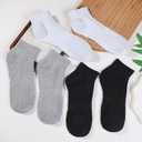 8-20 Pairs Mens Ankle Socks Athletic Running Low Cut Socks Men Performance Wicking Sport Sock (White)