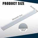 Yaocom 2 Pcs 304 Stainless Steel Flat Bar, 1/8" Thickness, 2" Width, 36" Length 2B Finishing Trim Strips Sheet for DIY Craft Making
