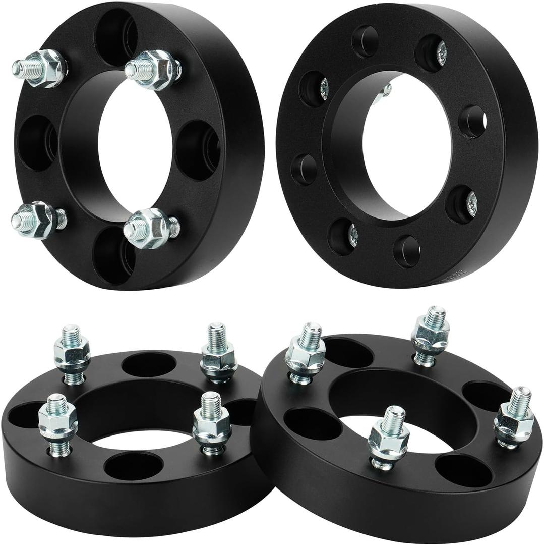 1inch 4X110 ATV Wheel Spacers 76mm Bore Wheel Adapters with 10x1.25 Studs Fit for Bombardier DS250 Quest Traxter, for Honda ATC TRX, for Kawasaki KFX KLF KVF, Fit for Suzuki LT, for Yamaha YFB YFM YXR
