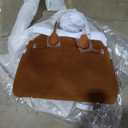 Coach Women's Suede Soft Empire Carryall 40 Tote, B4/Warm Brown, One Size