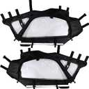 UTV Black Soft Upper Door Enclosure Set For Compatible With Can Am Maverick X3 2-Seat 2017-2023