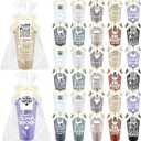 LemonRoad 30 Set Christmas Teacher Appreciation Gifts Bulk 16 oz Teacher Appreciation Coffee Cup with Lid Back to School Gift Thank You Tumbler with Lid Card and Bag(Lovely Style,Dark Colors)