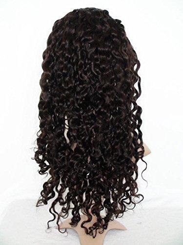150% Density Full Lace Wig Real Peruvian Virgin Remy Human Hair Deep Wave Natural Color Can Be Dyed 18"