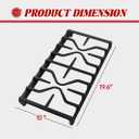 WB31X27151 Center Grate Replacement for GE Stove Parts WB31X24736 Cast Iron Range Grate General Electric Gas Range Grate Cast Iron Surface Burner Grate GE Cooktop Parts Stove Top Grate