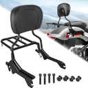 Rear Passenger Upright Backrest Sissy Bar With Luggage Rack Docking Hardware Kits Set Compatible With For 2018-UP Softail Fat Boy FLFB 114 FLFBS Breakout FXBR 114 FXBRS
