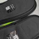 COFACE Mens Cozy Memory Foam Scuff Slippers Casual Slip On Warm House Shoes Indoor/Outdoor Sandal Slippers With Arch Support Rubber Sole Size 7-15 (11, Green Black)