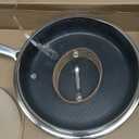 Blue Diamond Hybrid Nonstick Stainless Steel 4QT Saute Pan with Glass Lid, PFAS-Free Ceramic Diamond Bond, Deep Jumbo Skillet, Induction Ready, Dishwasher & Metal Utensil Safe, Stay-Cool Handle