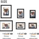 upsimples 19 Pack Picture Frames Collage Wall Decor for Mounting or Tabletop Display, Photo Gallery Frame Set for Family, Multi Sizes Including 8x10, 5x7, 4x6, Black