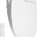 ZMJH Smart Bidet Toilet Seat with Warm Water, Heated Seat, Remote - White