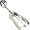 Ice Cream Scoop, 18/8 Stainless Steel Cookie Scoop, Cookie Scoops for Baking, 2 Tbsp/ 30 ml/ 1 oz Cookie Dough Scoop, Ice Cream Scooper with Trigger Release, Cookie Scooper for Baking(#40 White)