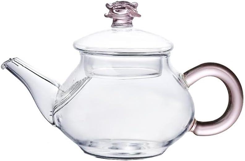 Mini Tea Pot, Glass Teapot Small Tea Kettle for One person use,100ml