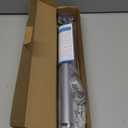 Closet Rods for Hanging Clothes, 17 to 54 Inches Stepless Adjustable Metal Closet Rod, 1.3 Inches Heavy Duty Clothes Hanging Rod for Closet Wardrobes Laundry RV, Silver