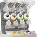 Baby Bottle Drying Rack, Vertical Standing Bottle Dryer Rack Holder-Space Saving Baby Bottle Drying Rack for Countertop-Holds Up to 12 Baby Bottles & Cup(Gray & Khaki)