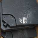 Simple Deluxe 4pcs Cantilever Offset Patio Market Stand with U Locking Shape Weights Water, Umbrella Square Base (176lbs, Black-Cross)