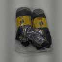 WORK Men's Short Socks Black Ankle Length 10 Pairs (Large)