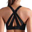 ZeroBound Women's High Impact Sports Bra Criss-Cross Back Full Coverage 36C