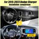2+64G Car Radio for Dodge Charger 9 inch Touch Screen 2015-2023 Stereo,Wireless Carplay/Andriod Auto/Bluetooth/WiFi//EQ Audio/AM/FM/Navigation/AHD Camera