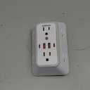 JcBlaon Outlet Extender Surge Protector - 6 Outlet Splitter with 4 USB Ports (2 USB C), Multiple Plug Expander Wall Charger, 3 Sided Multi Plug Wall Adapter Power Strip for Home Office Kitchen Travel 