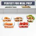 6pack 12oz Small Glass Meal Prep Containers, Glass Food Storage Containers with Snap Leak Proof Lids, Microwave, Freezer and Dishwasher Safe (Grey, 12oz)