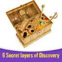 Kinetic Sand, Treasure Hunt with 14 Surprise Reveals & 1.62lbs Rare Shimmer Gold Play Sand, Sensory Toys, Holiday Gifts & Stocking Stuffers for Kids Ages 3 and up