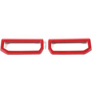 Daeiclru Dashboard Side Air Vent Outlet A/C Decorative Cover Compatible with Toyota Tacoma 2024 2025, Dashboard Air Vent Air-Conditioner Wind Outlet Frame Cover Trim Accessories (Red)