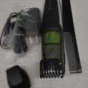 Remington Vacuum Beard Trimmer,13 Length and Style Settings with Adjustable Length Comb (2-18mm),Vacuum Trimmer for Beard, Mustache, and Stubble, Rechargeable Lithium Power, Washable, Removable Blades (Black/Green)
