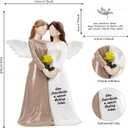 Gifts for Women, 6.3" Guardian Angel Statue Figurine of Two - Heartwarming Gift for Mom, Her, Teen Girl - Symbol of Companionship & Hope, Home Decor