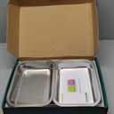 FANHAO Upgraded Visual Seed Sprouter Tray, Stainless Steel Soil-Free Cultivation Germination Tray with Acrylic Base, Healthy Microgreens Growing Kit for Indoors Sprouting Seeds, Grow Grass, Beans