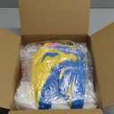 20 Pcs Easter Coloring Gift Bags for Kids with 20 Stackable Crayons, Reusable Non-woven Bunny Tote Bags, DIY Coloring Activity Set for Easter Party Favors, Classroom Rewards Bulk