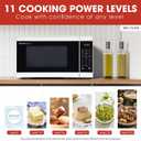 SHARP Countertop Microwave Oven with Removable 12.4" Carousel Turntable, 1000 Watt, 1.1 Cubic Feet, White