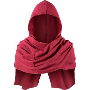 TOKYO REVENGERS Kids Medieval Renaissance Hooded Cowl Multifunctional Scarf Shawl Cape Halloween Cosplay Costume Accessories (One Size)