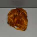 S-noilite Unisex Short Orange Wig Women Mens' Fluffy Layered Spiky Pixie Anime Wig Synthetic Hair Full Wigs for Halloween Chucky Costume Cosplay Comic Party Dark Orange