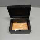 DRASTAR Index Card Holder 3x5, Wooden Index Card Organizer Box with 45 Index Card Dividers, Flashcard Notecard Holders for Home Office, Black
