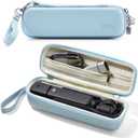 Hard Carrying Case for DJI Osmo Pocket 3 / Pocket 4 and Accessories, Small Compact Portable Storage Bag with Wrist Strap & Two-Way Zipper (Blue)