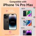 ChiCsFleur for iPhone 14 Pro Max Case, TPU Phone case with Camera Protection for Women Girls Teens - Capybara Orange Fruit Sparkle Artsy Fun Kawaii Animal Y2K Sorority Aesthetic Unique