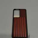 Carveit Wood Case for Galaxy S21 Ultra Case [Hard Real Wood & Soft TPU] Shockproof Hybrid Protective Unique Wooden Cover Compatible with Samsung S21 Ultra (American Flag Carving-Rosy) (Galaxy S21 Ultra 5G (6.8 Inch))